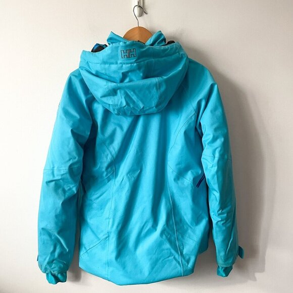 Helly Hansen Professional Floria Insulated Ski Snow Jacket Coat Blue Size Medium - Picture 6 of 15